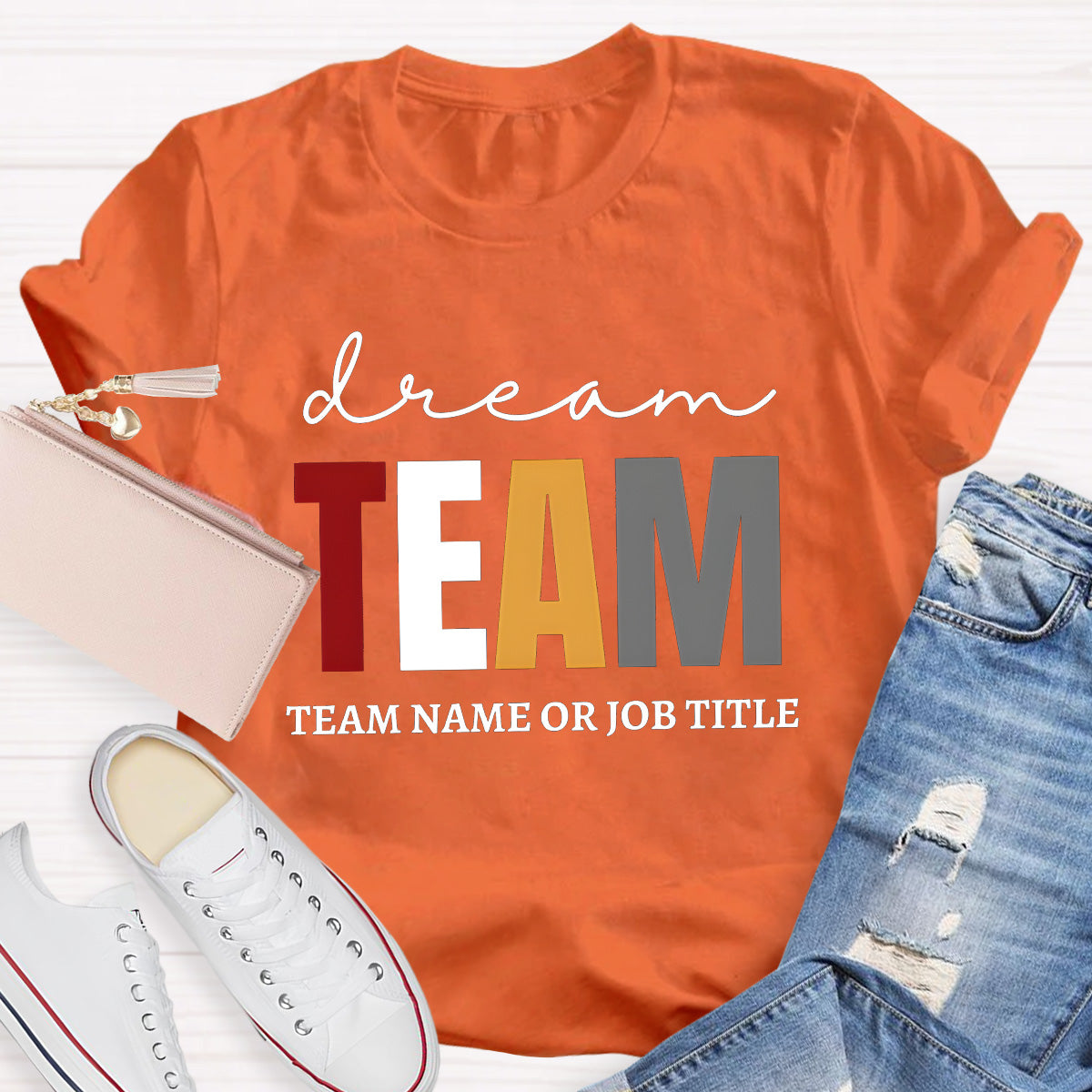 Personalized Team Name Dream Team Teacher T-Shirt