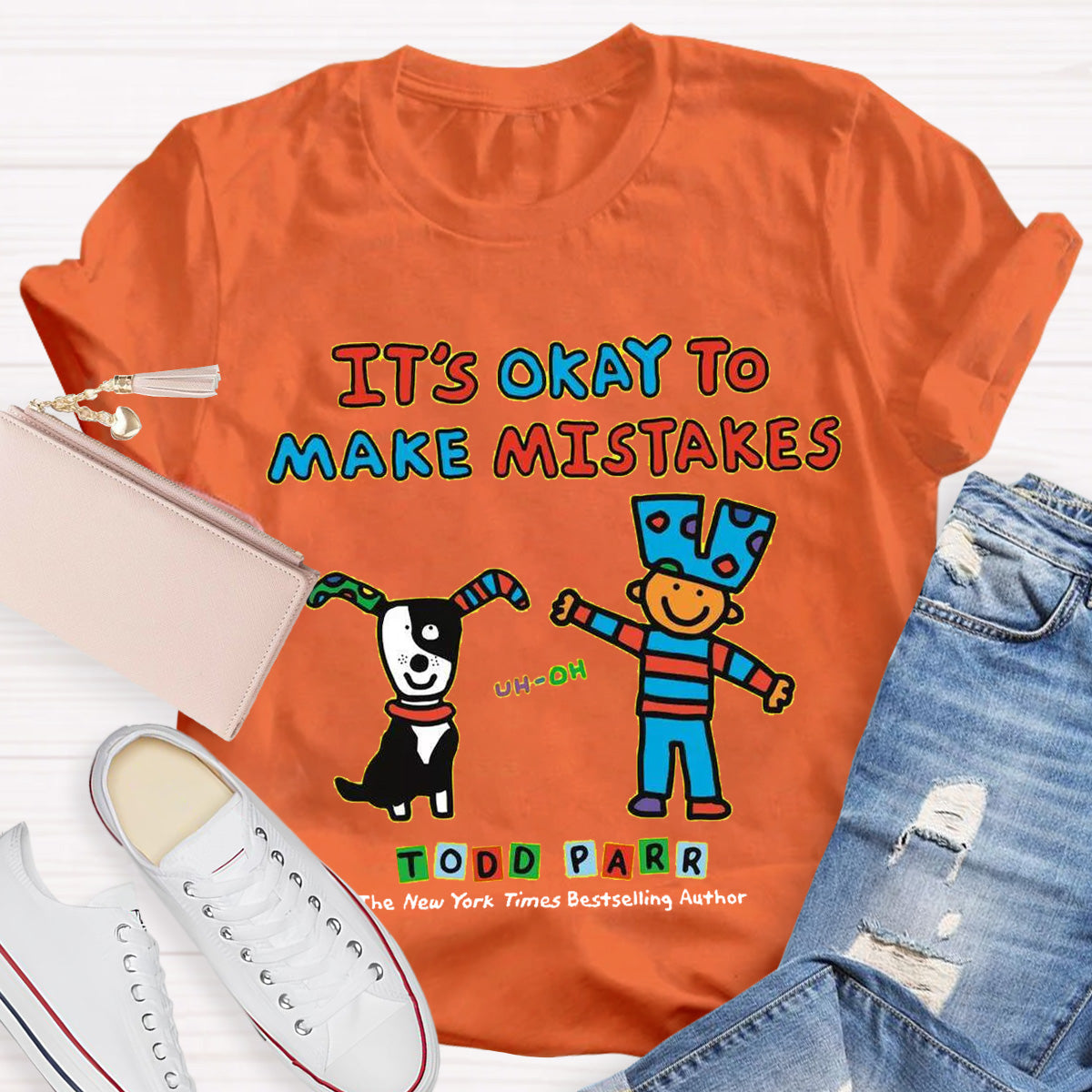 It's Okay to Make Mistakes Teacher T-Shirt