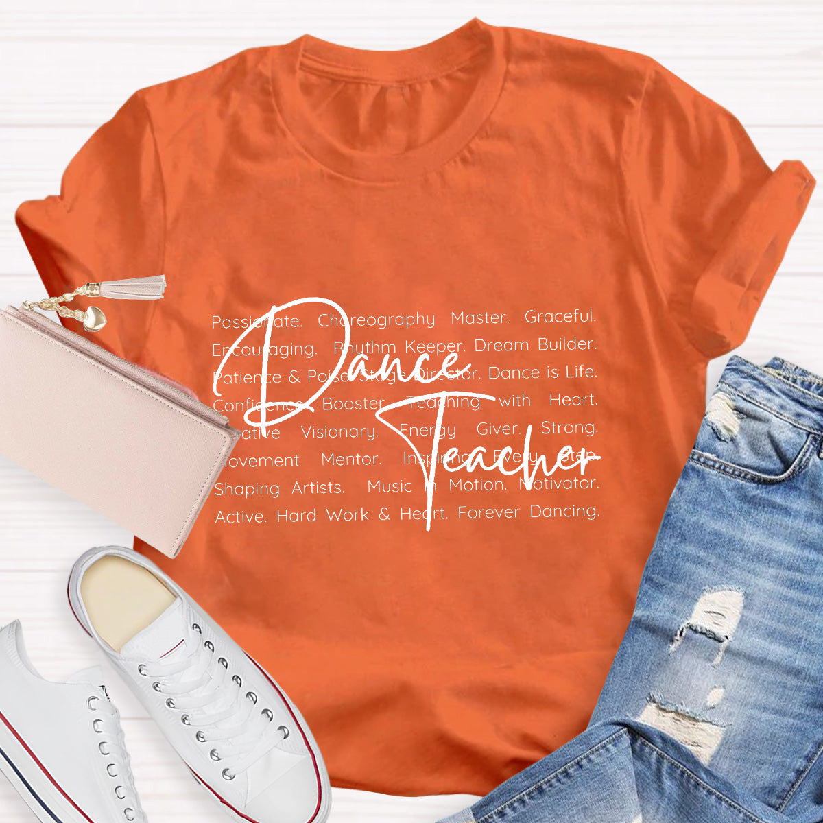 Dance Teacher Definition Hard Work And Heart T-Shirt