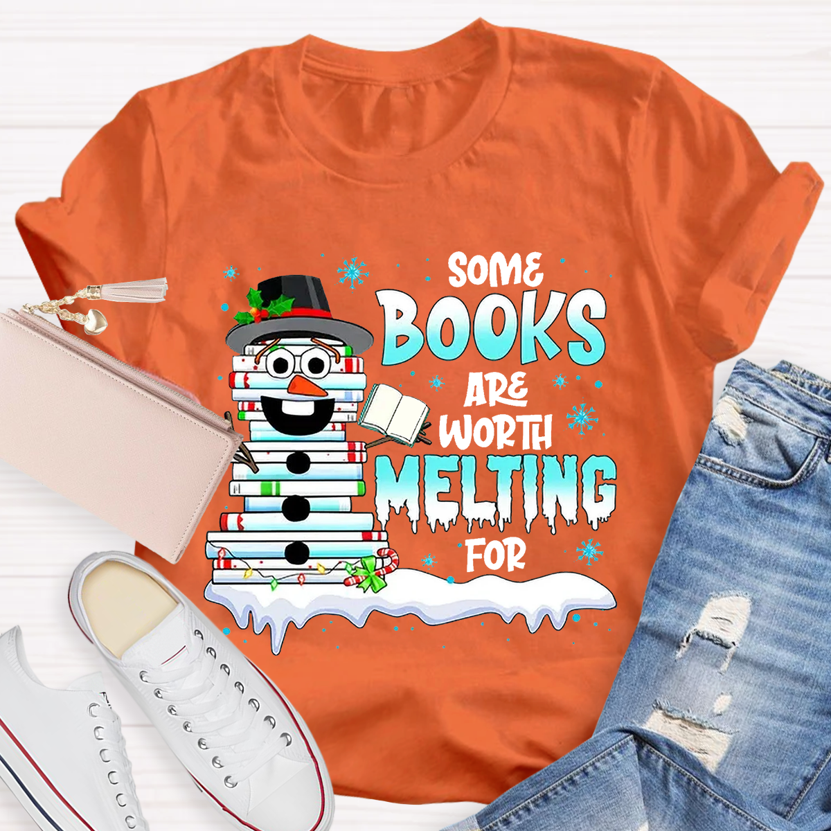 Some Books Are Worth Melting For Teacher T-Shirt