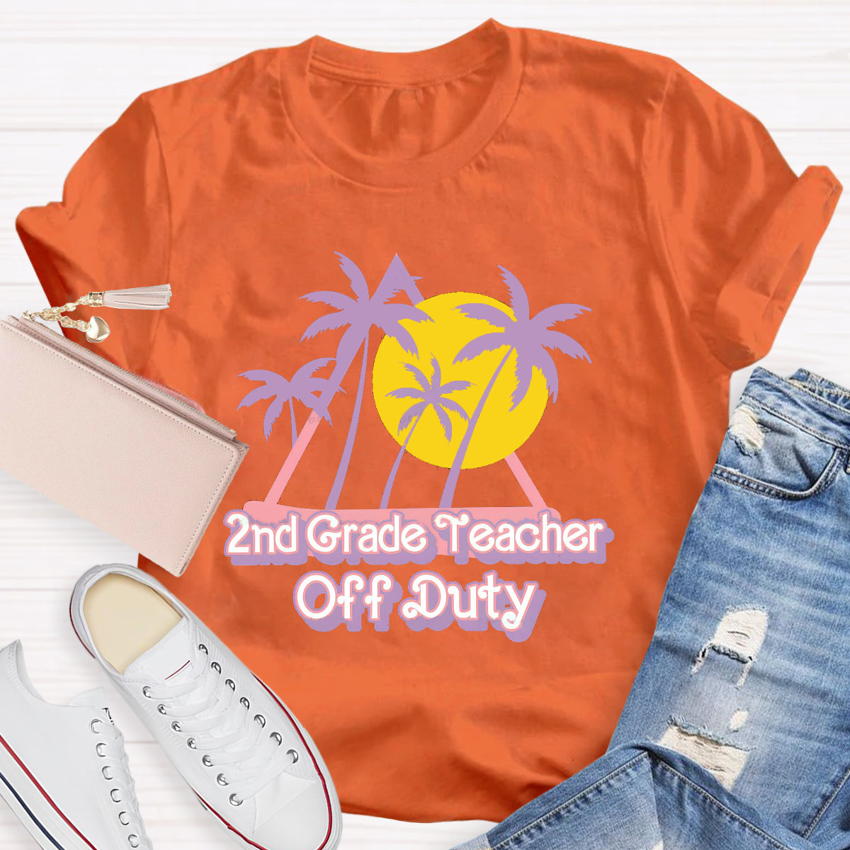 Personalized Grade Teacher Off Duty Sunshie T-Shirt