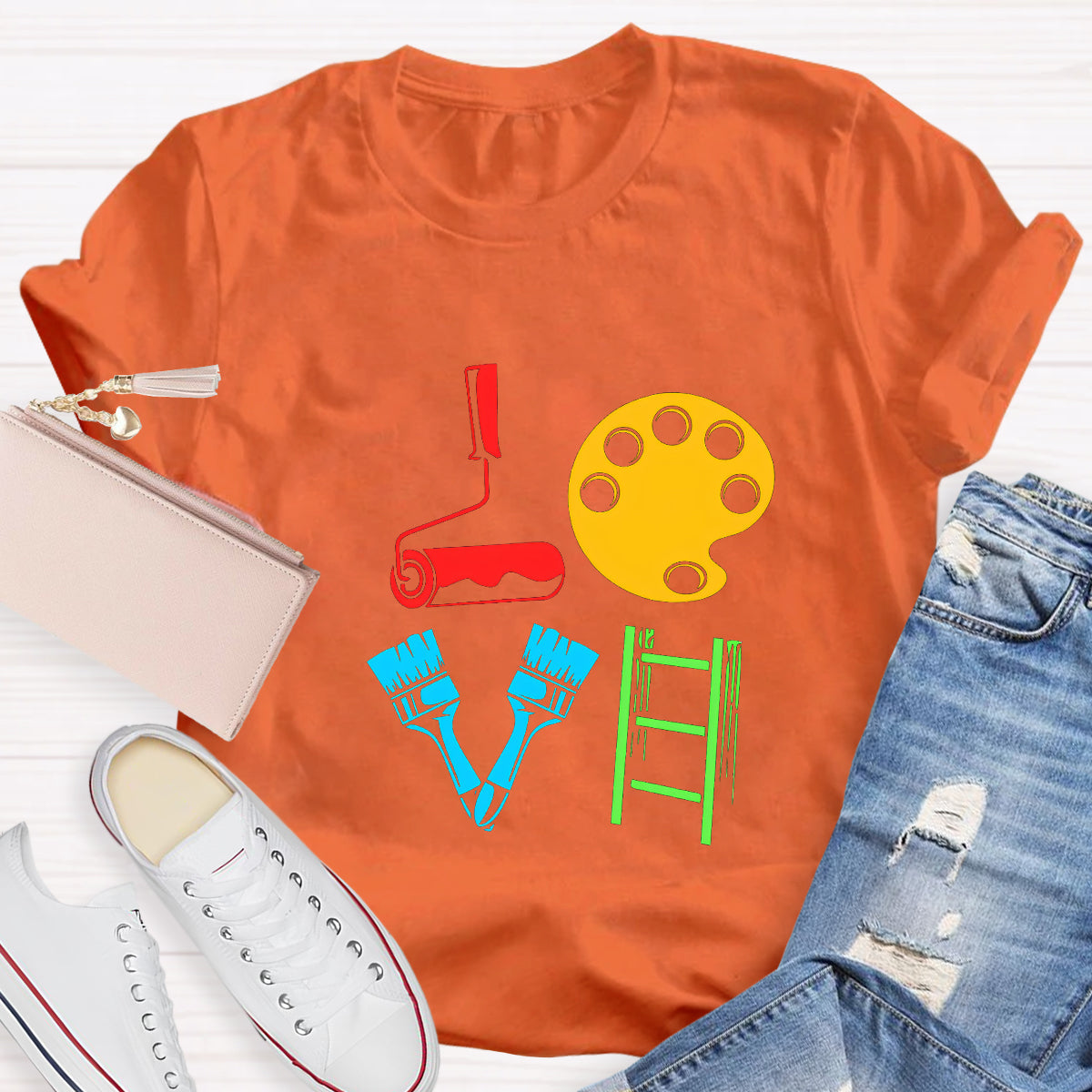 I Love Art Teacher T-Shirt
