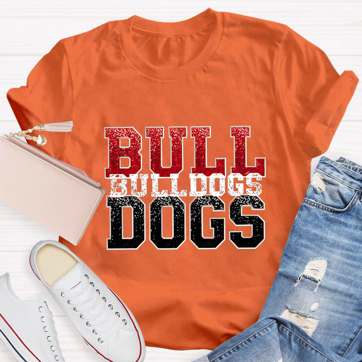 Personalized Mascot Bulldogs Teacher T-Shirt