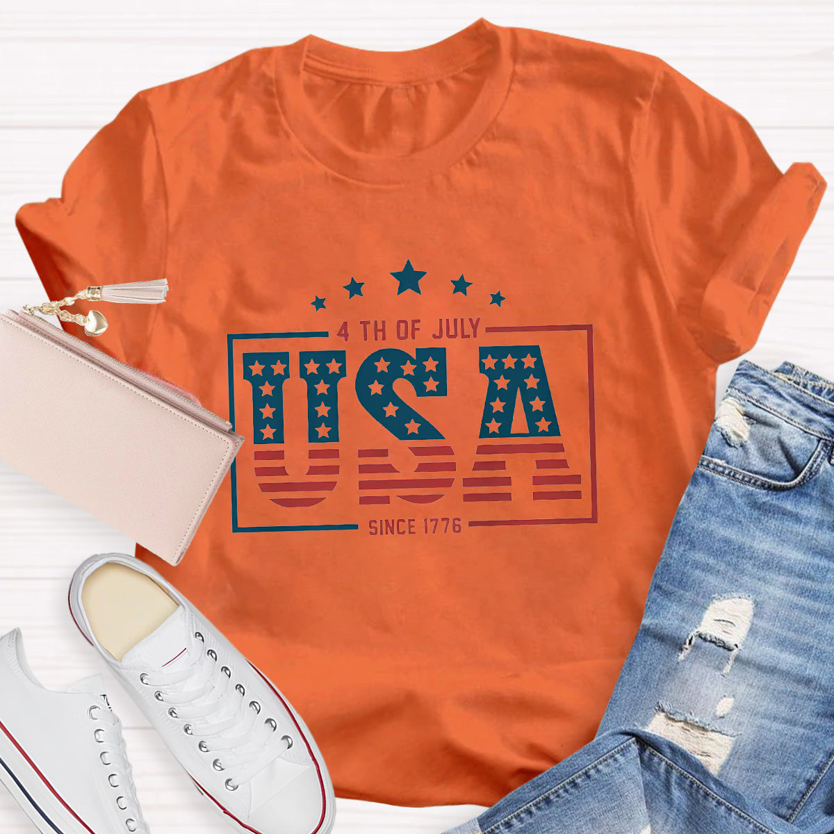 4th Of July Since 1776 Teacher T-Shirt