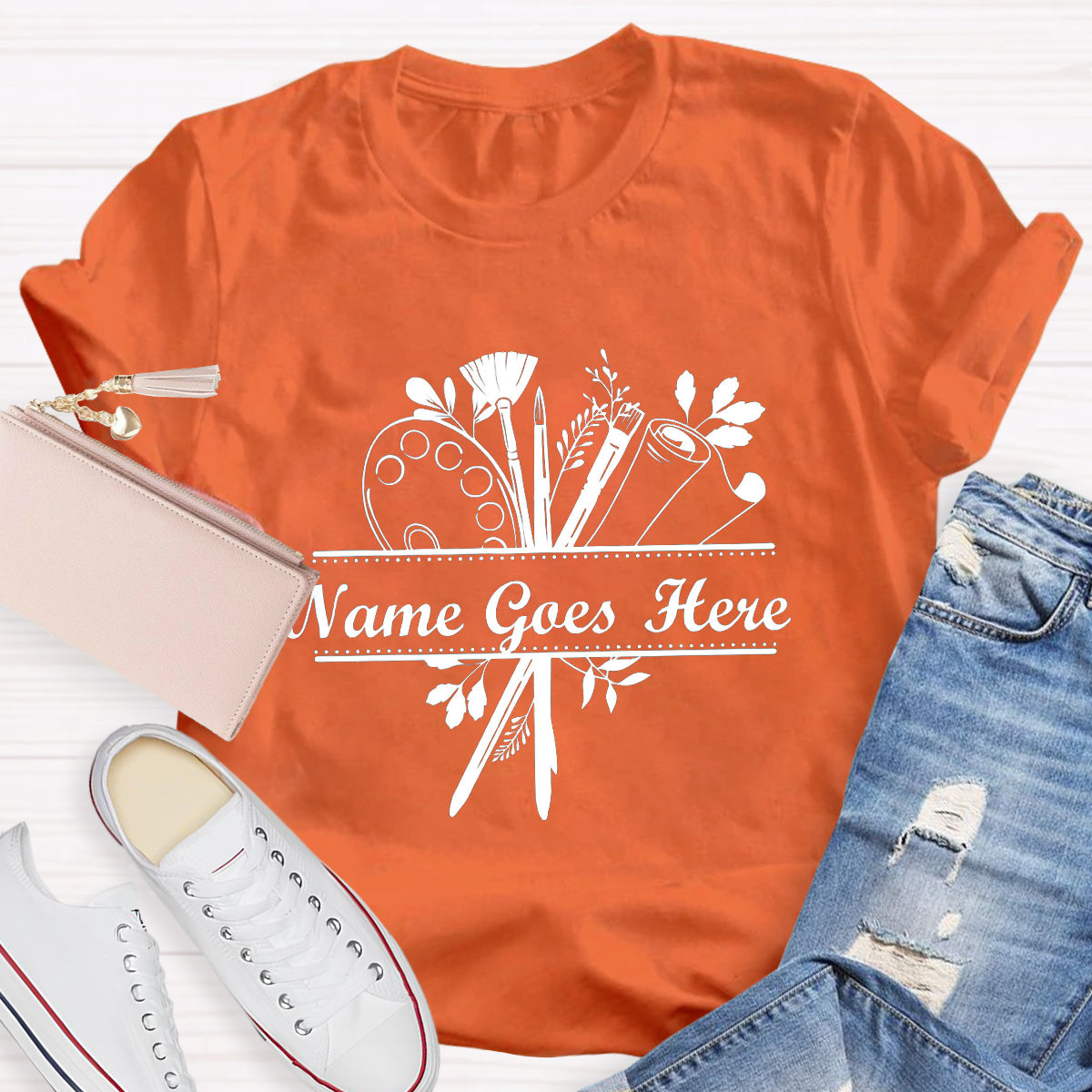 Personalized Art Teacher Name Goes Here T-Shirt