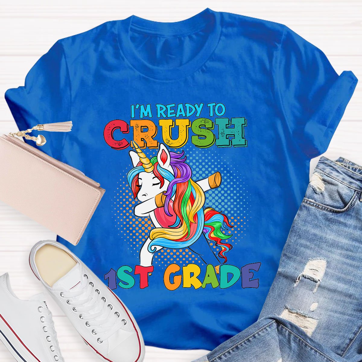 Personalized Design Teachers Grade I'M Ready To Crush T-Shirt