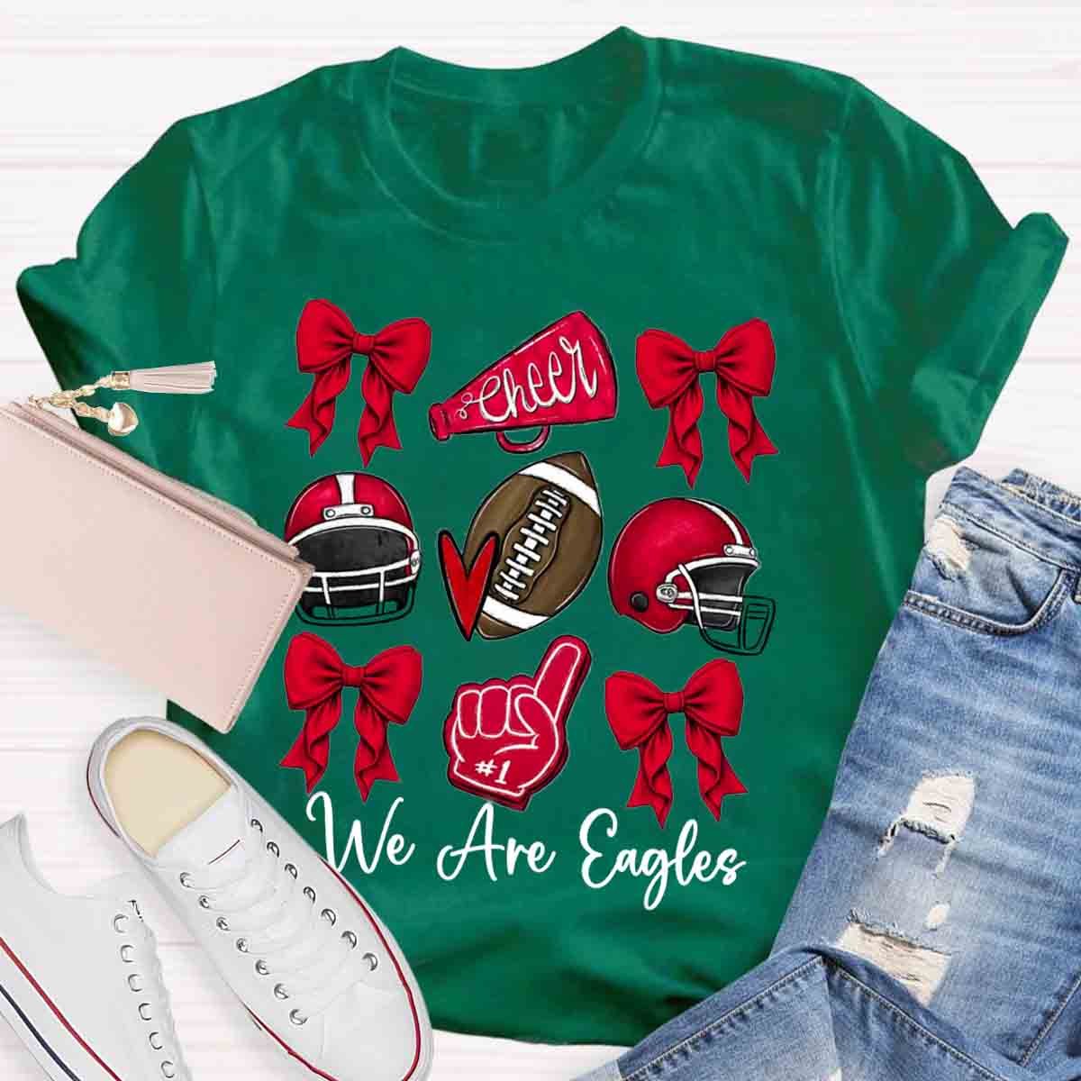 Bow Mascot Football Cheer T-Shirt