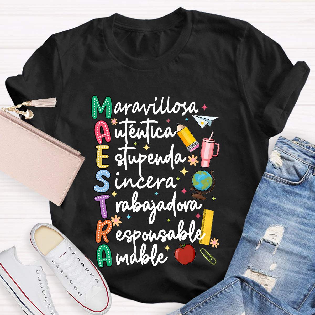 Maestra Dual Language Teacher T-Shirt
