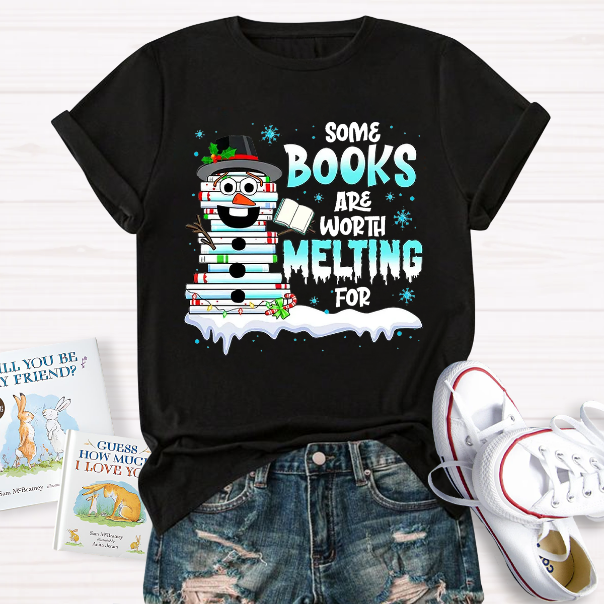 Some Books Are Worth Melting For Teacher T-Shirt