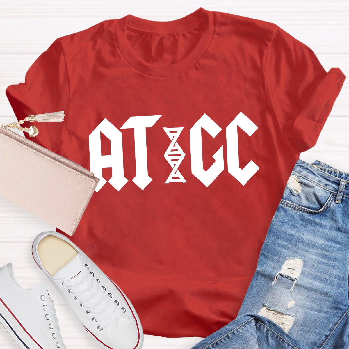 ATGC Molecular Biology Genetics Teacher T-Shirt