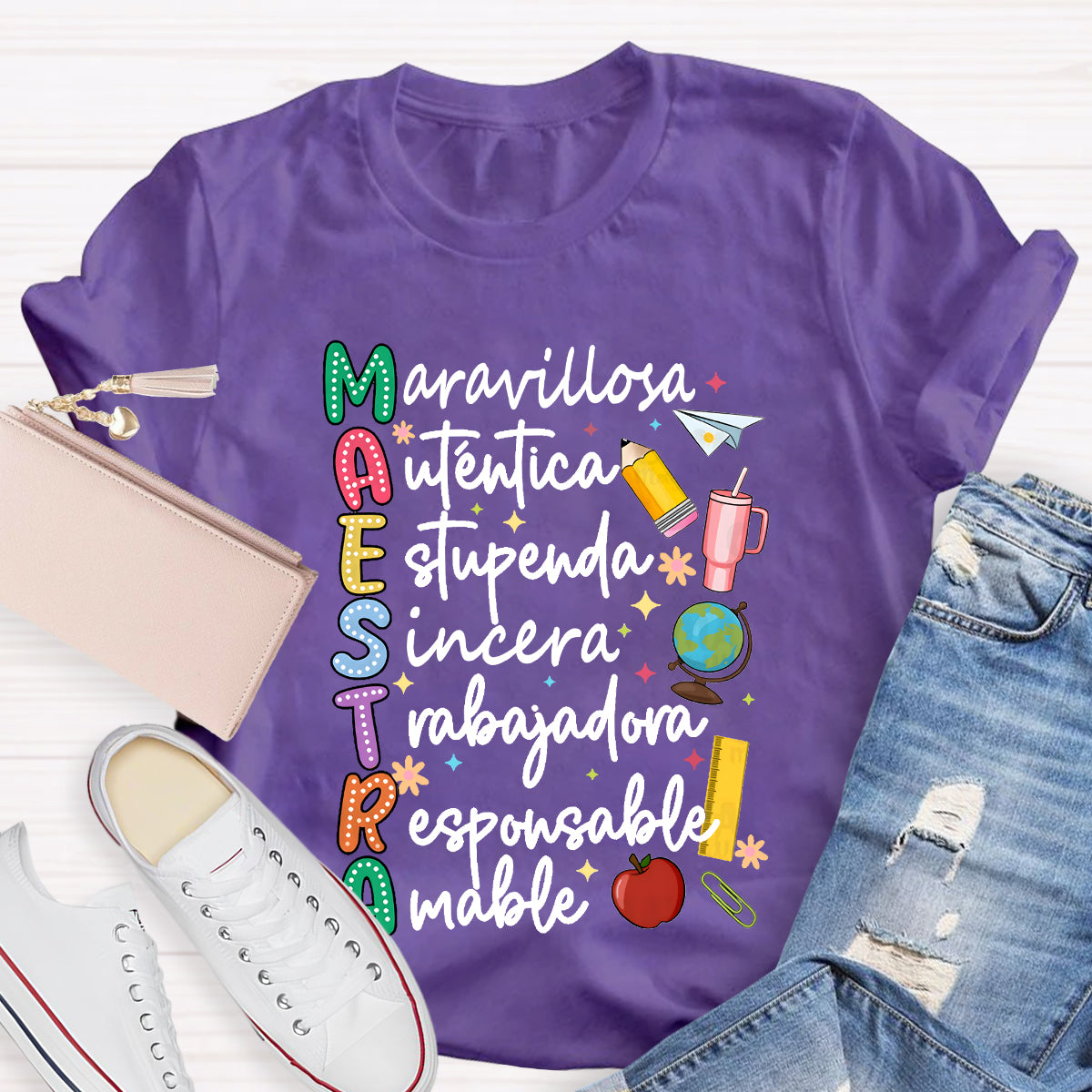 Maestra Dual Language Teacher T-Shirt