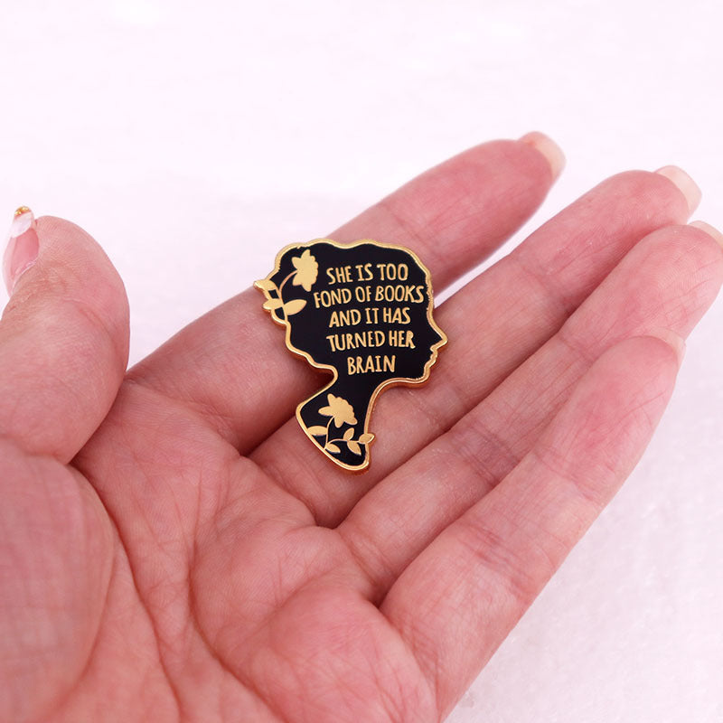 Book Lover Gift Brooch
