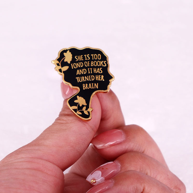 Book Lover Gift Brooch