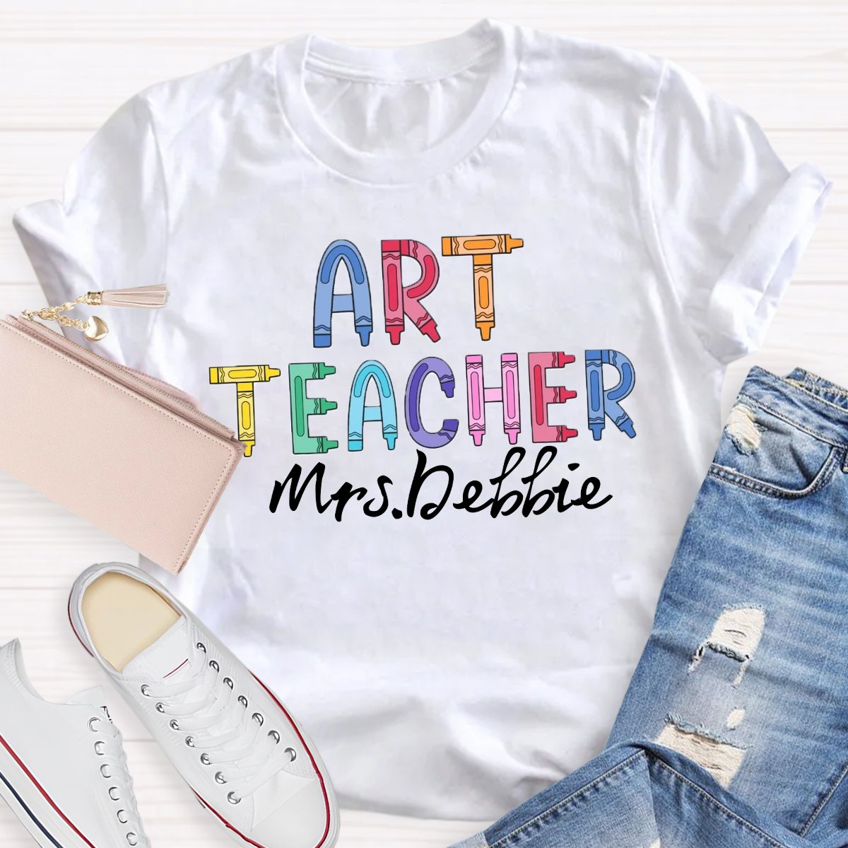 Personalized Art Teacher Art Lover T-Shirt