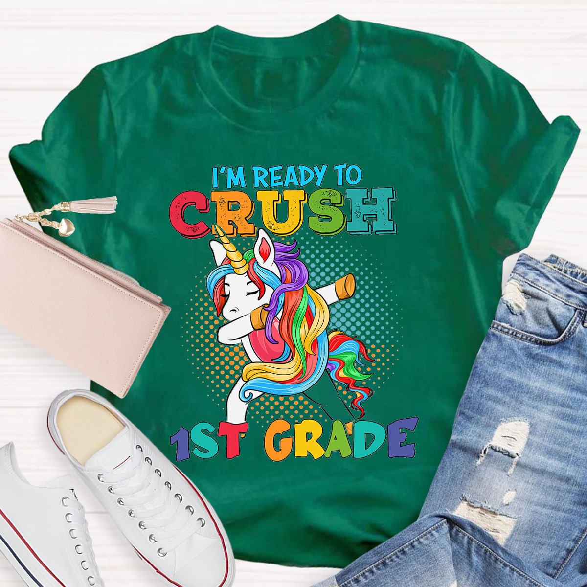 Personalized Design Teachers Grade I'M Ready To Crush T-Shirt