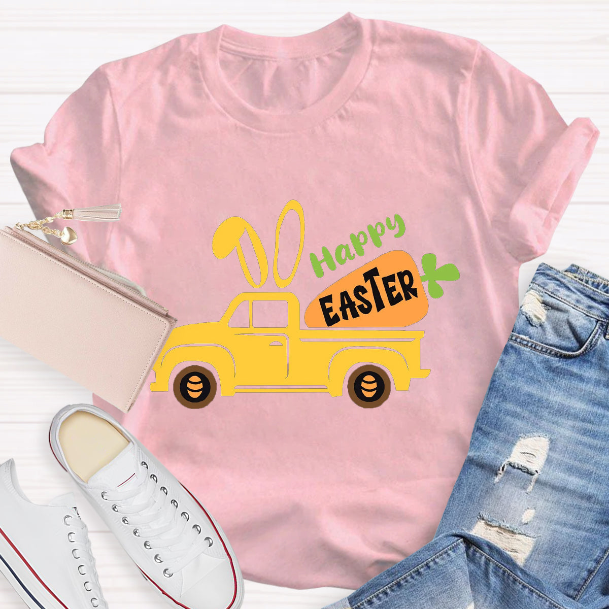 Happy Easter Vintage Truck T-Shirt