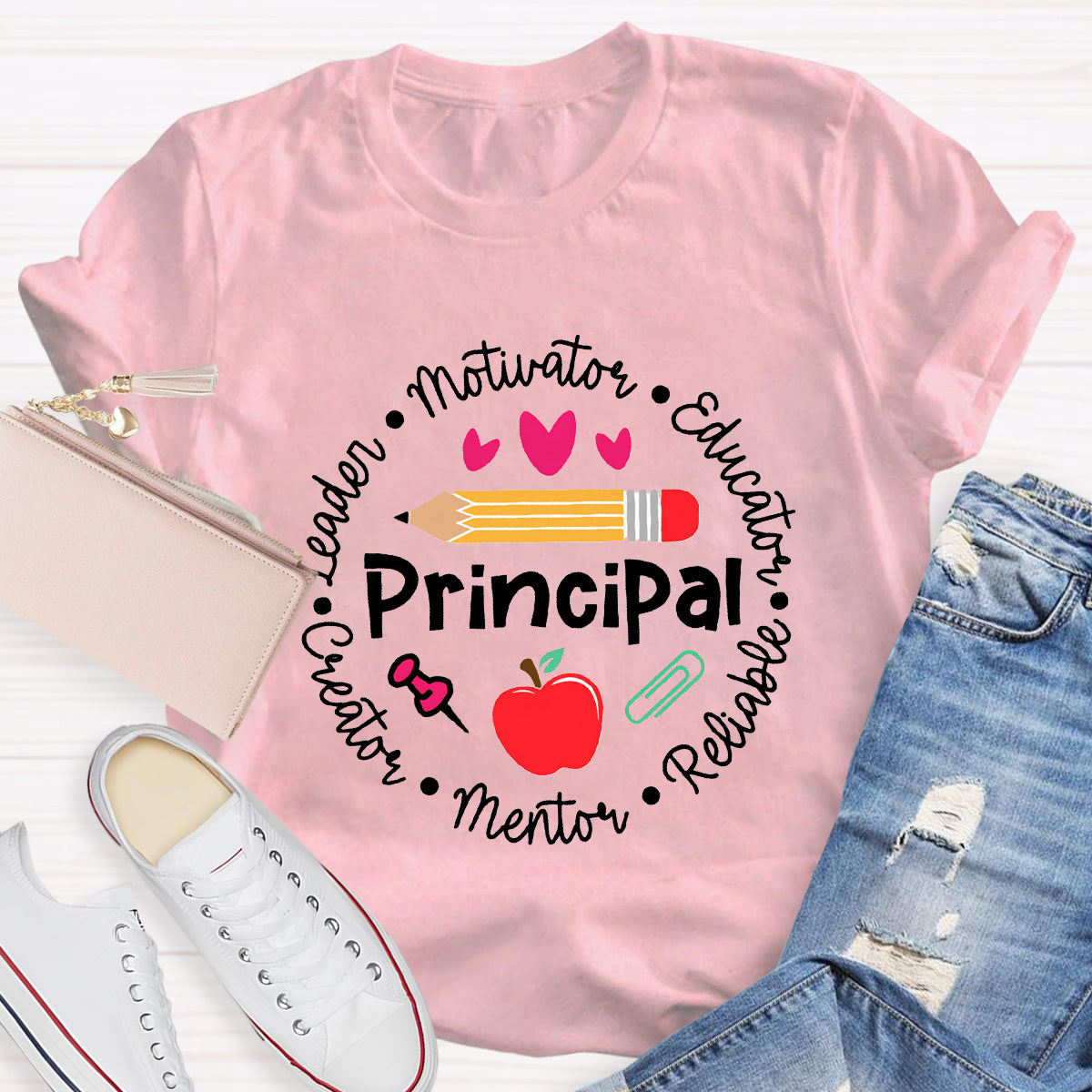 Principal Leader Motivator Educator Teacher T-Shirt