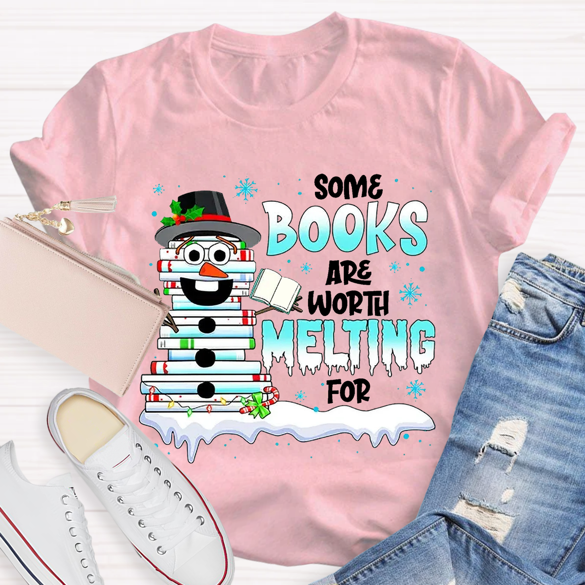 Some Books Are Worth Melting For Teacher T-Shirt