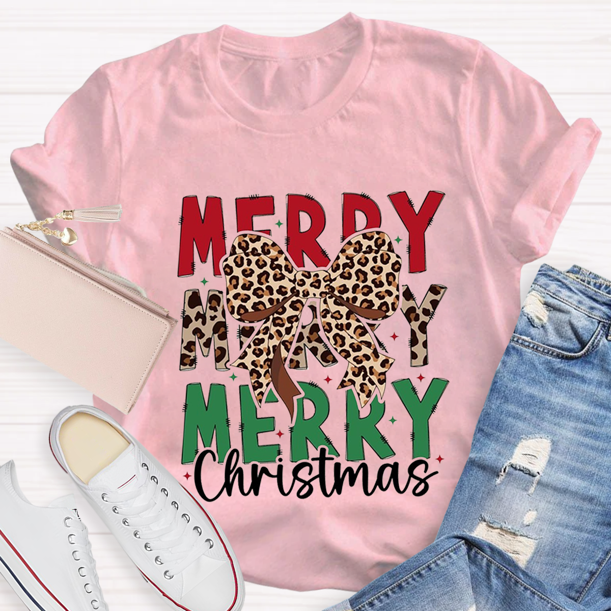 Cute Merry Christmas Teacher T-Shirt