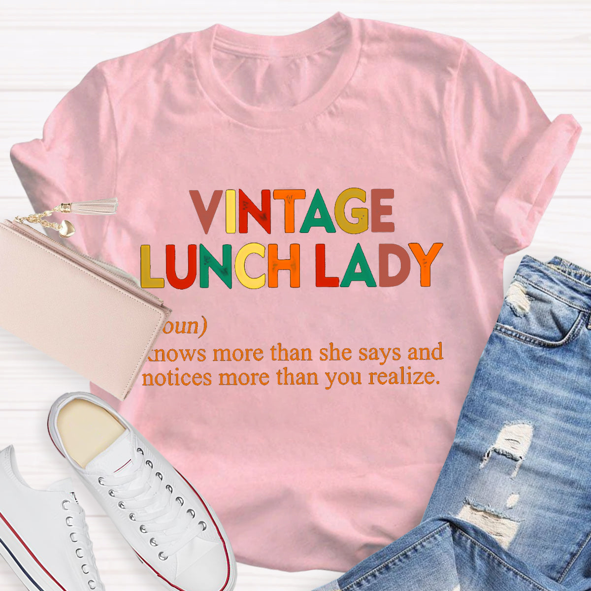 Vintage Lunch Lady Teacher T-Shirt