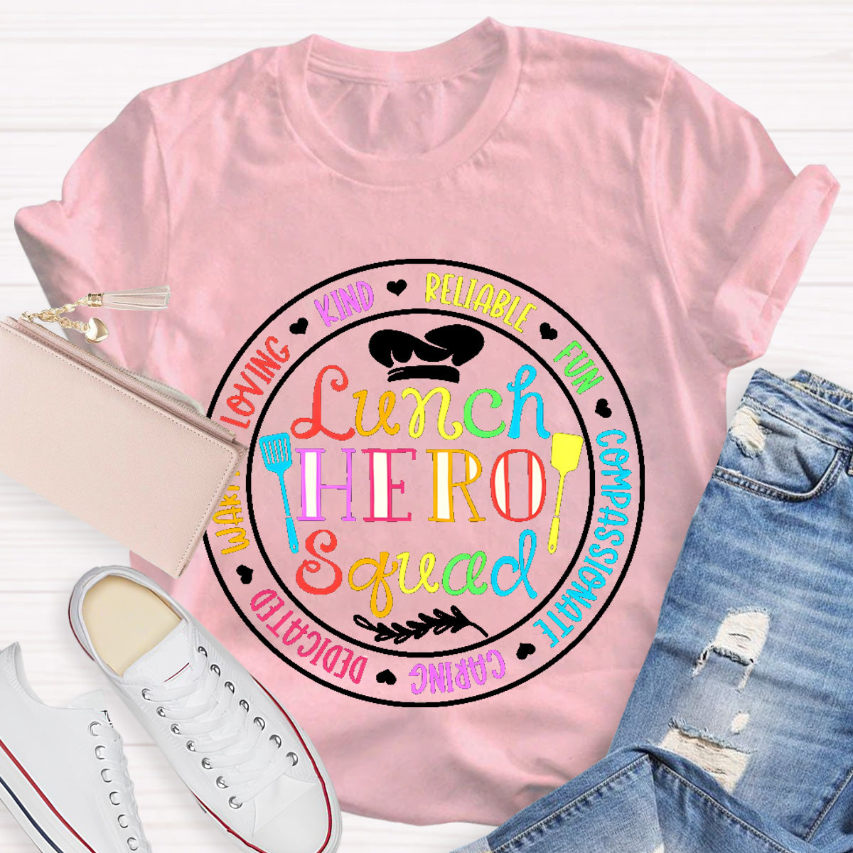 Lunch Hero Squad Warm Loving Kind T-Shirt
