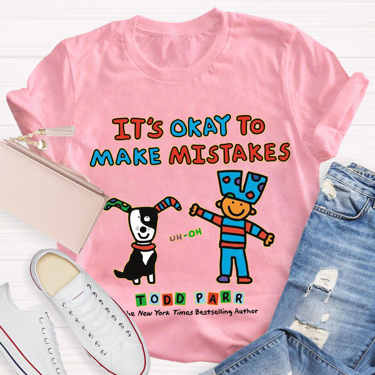 It's Okay to Make Mistakes Teacher T-Shirt