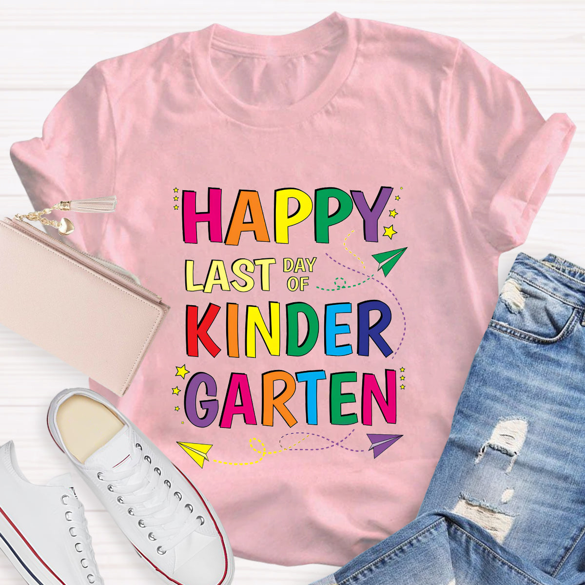 Personalized Grade Happy Last Day Of Kinder Garten T-Shirt