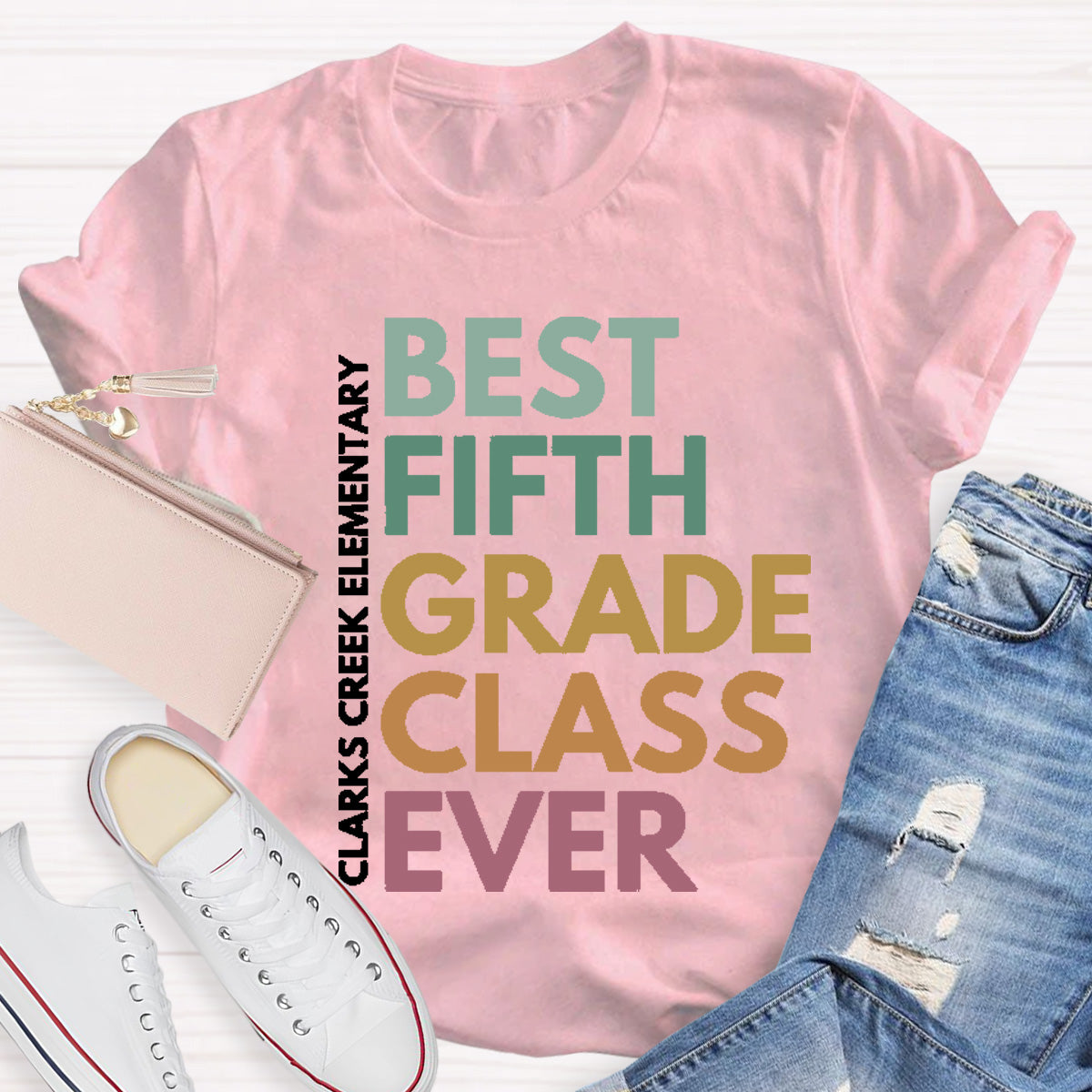 Personalized Grade And School Name Best ClassT-Shirt