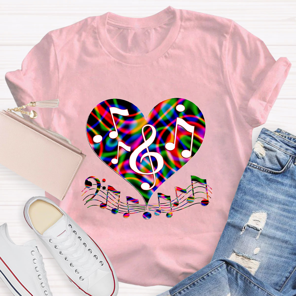 Music Makes My Heart Happy T-Shirt