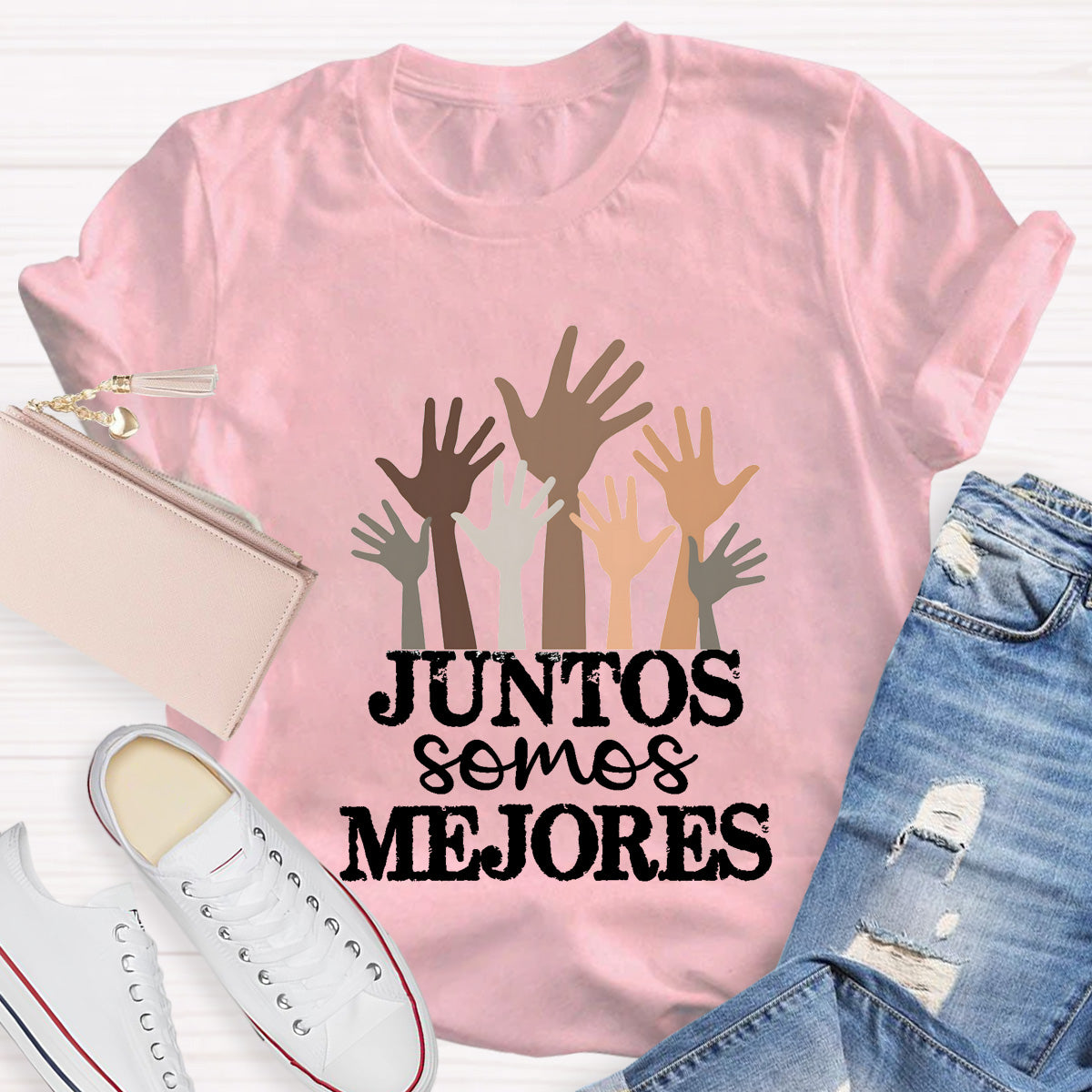 Juntos Somos Mejores Spanish Teacher T-Shirt