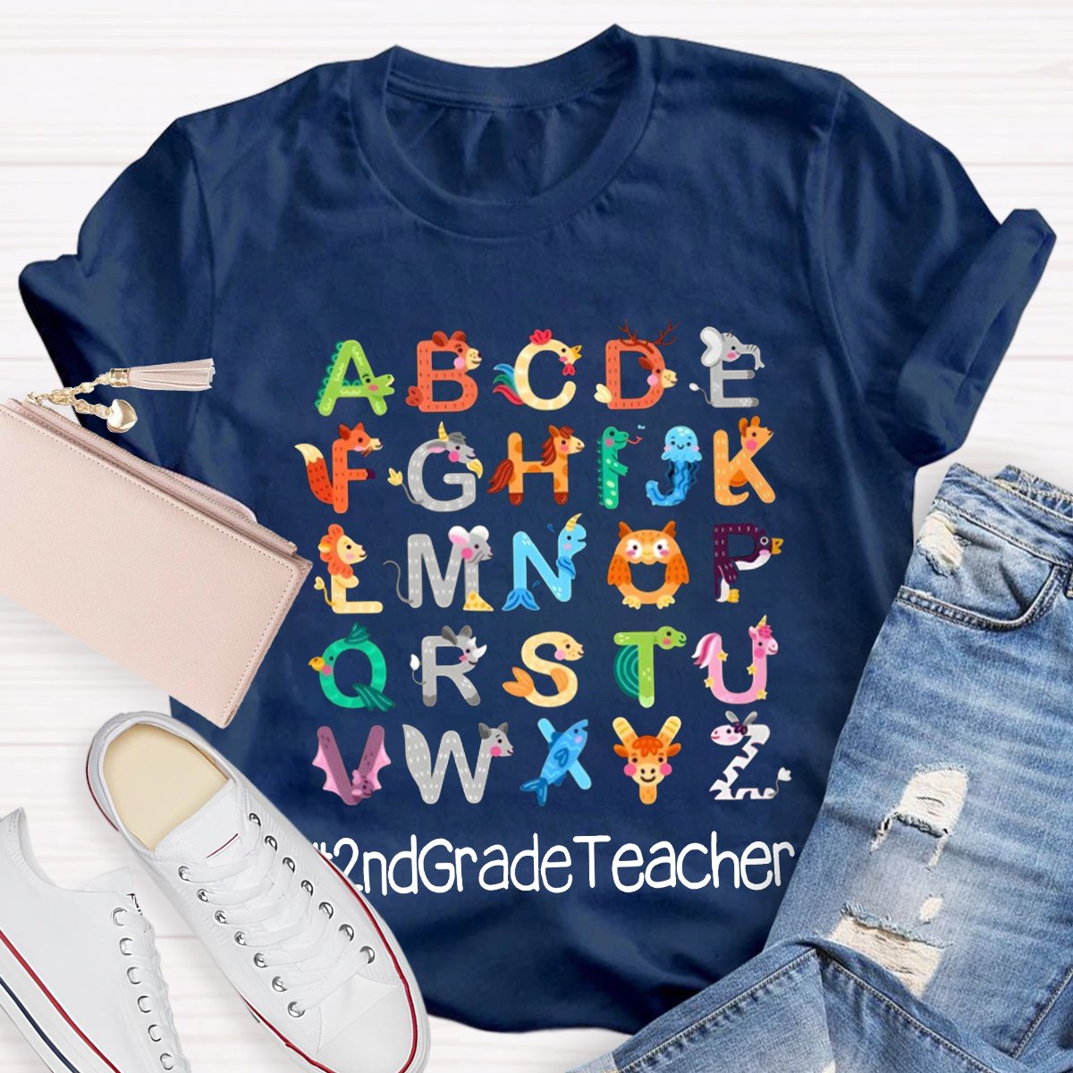 Personalized Letter Teacher Shirt