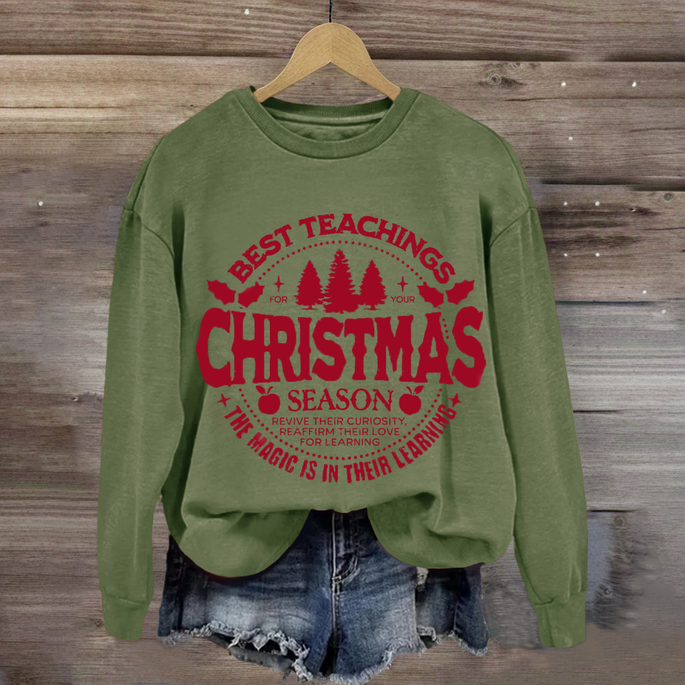 Best Teacher Christmas Season Sweatshirt
