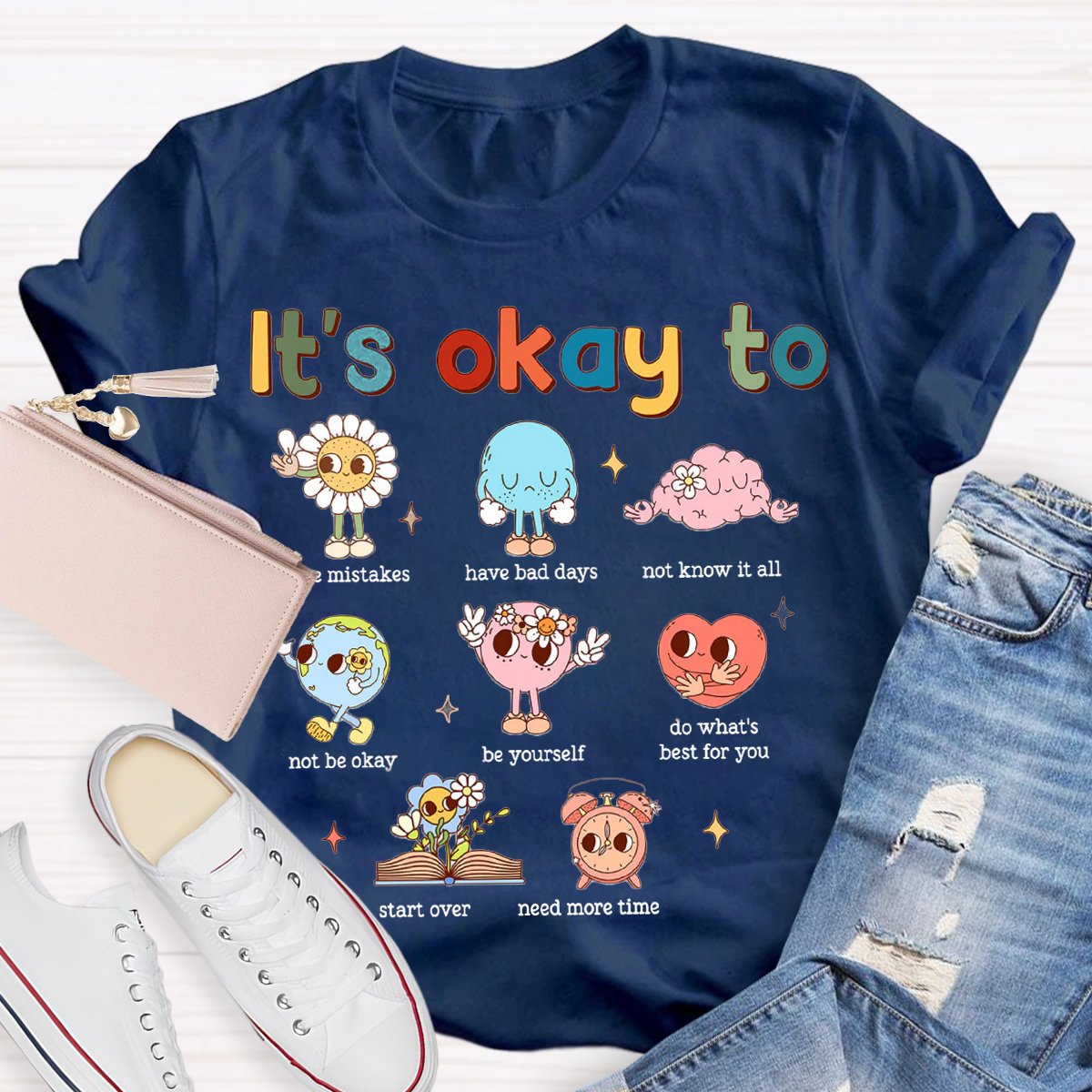 It's Ok To Mental Health Awareness Psychologist Teachers T-shirt
