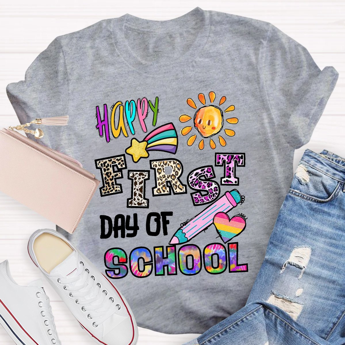 Happy First Day Of School Teacher Shirt