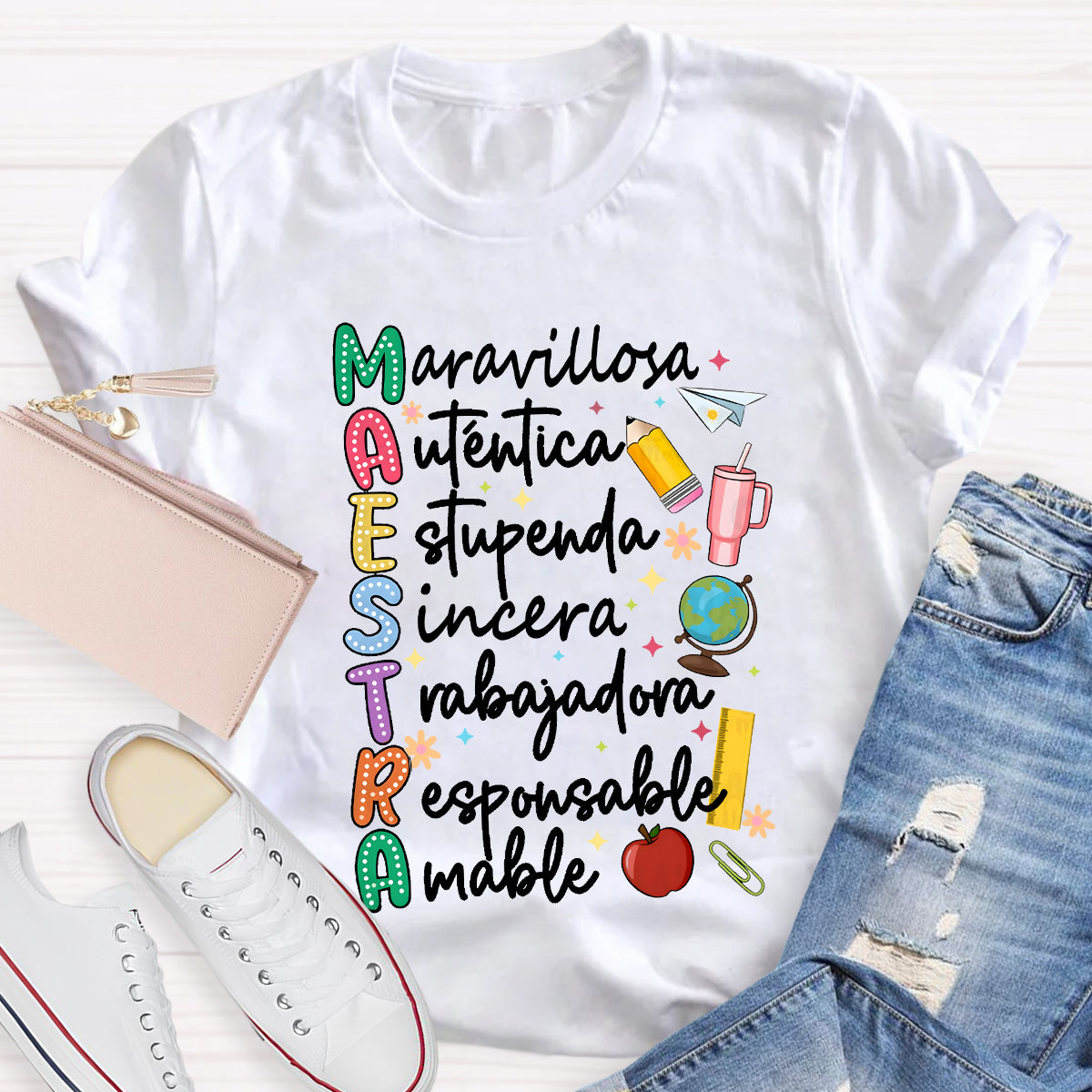 Maestra Dual Language Teacher T-Shirt