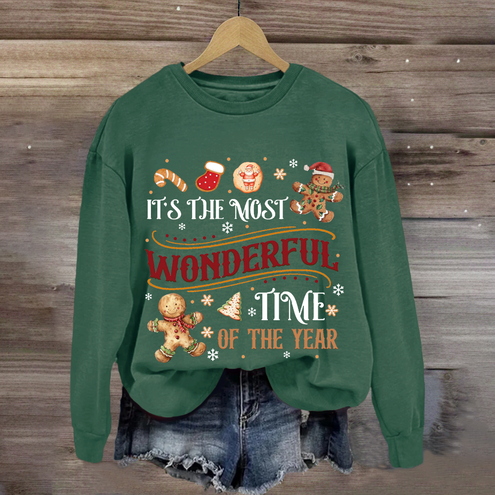 It's The Most Wonderful Time Of The Year Gingerbread Sweatshirt