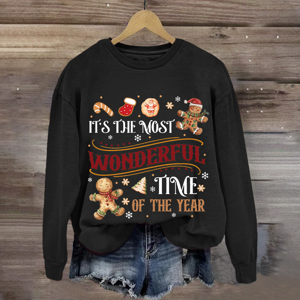 It's The Most Wonderful Time Of The Year Gingerbread Sweatshirt