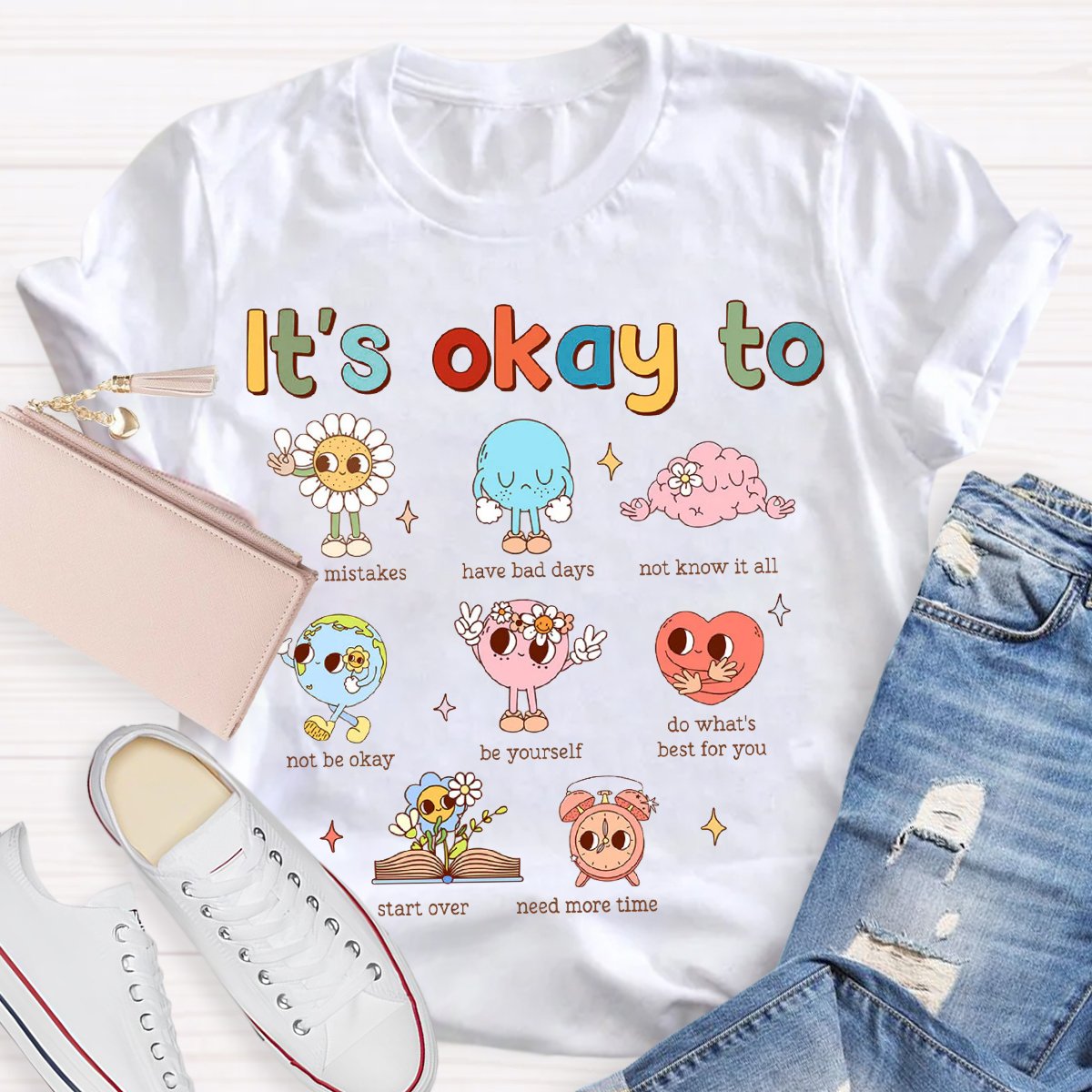 It's Ok To Mental Health Awareness Psychologist Teachers T-shirt