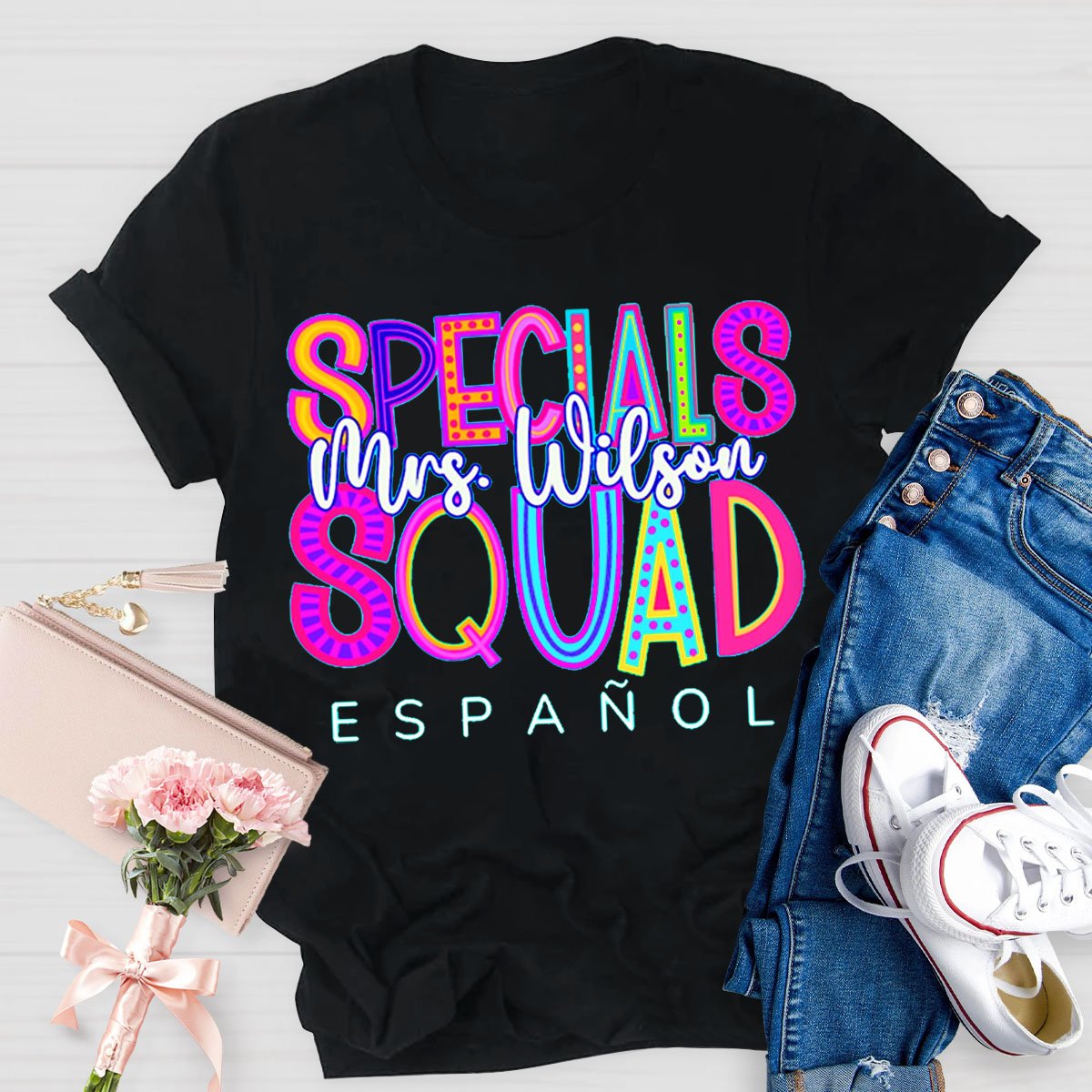 Personalized Your Name Special Squad Teacher T-Shirt