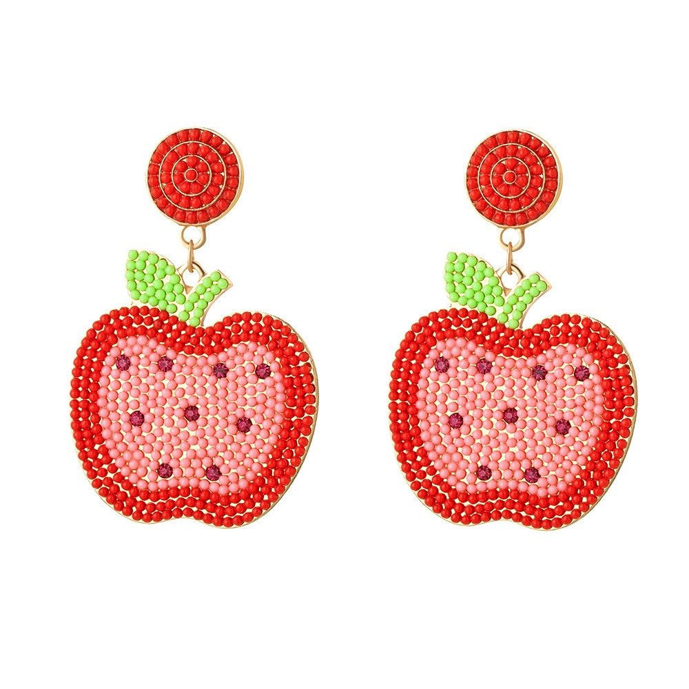 Teacher Candy Color Rice Bead Earrings
