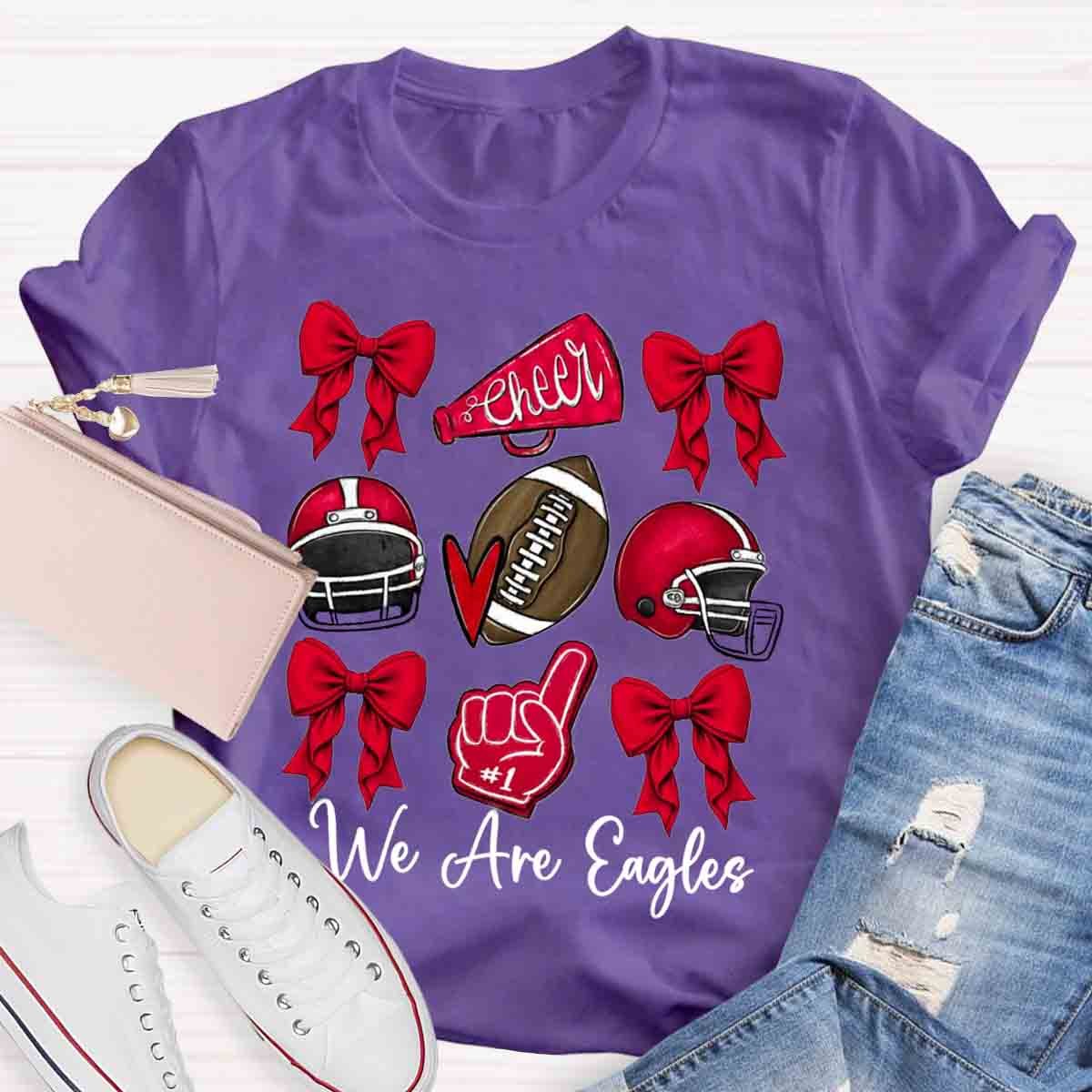 Bow Mascot Football Cheer T-Shirt