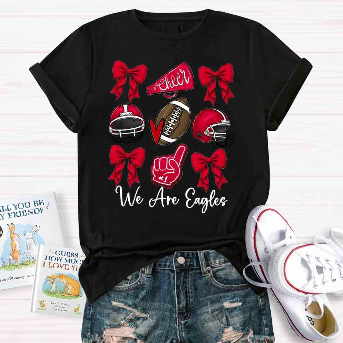Bow Mascot Football Cheer T-Shirt