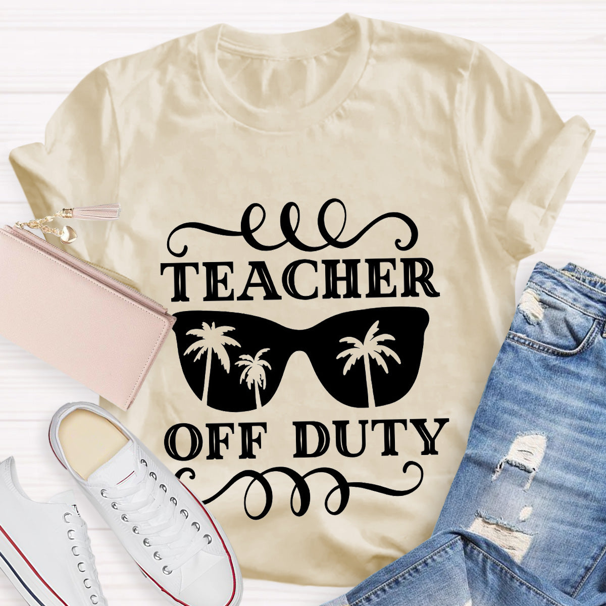 Teacher Off Duty Tree Teacher T-Shirt