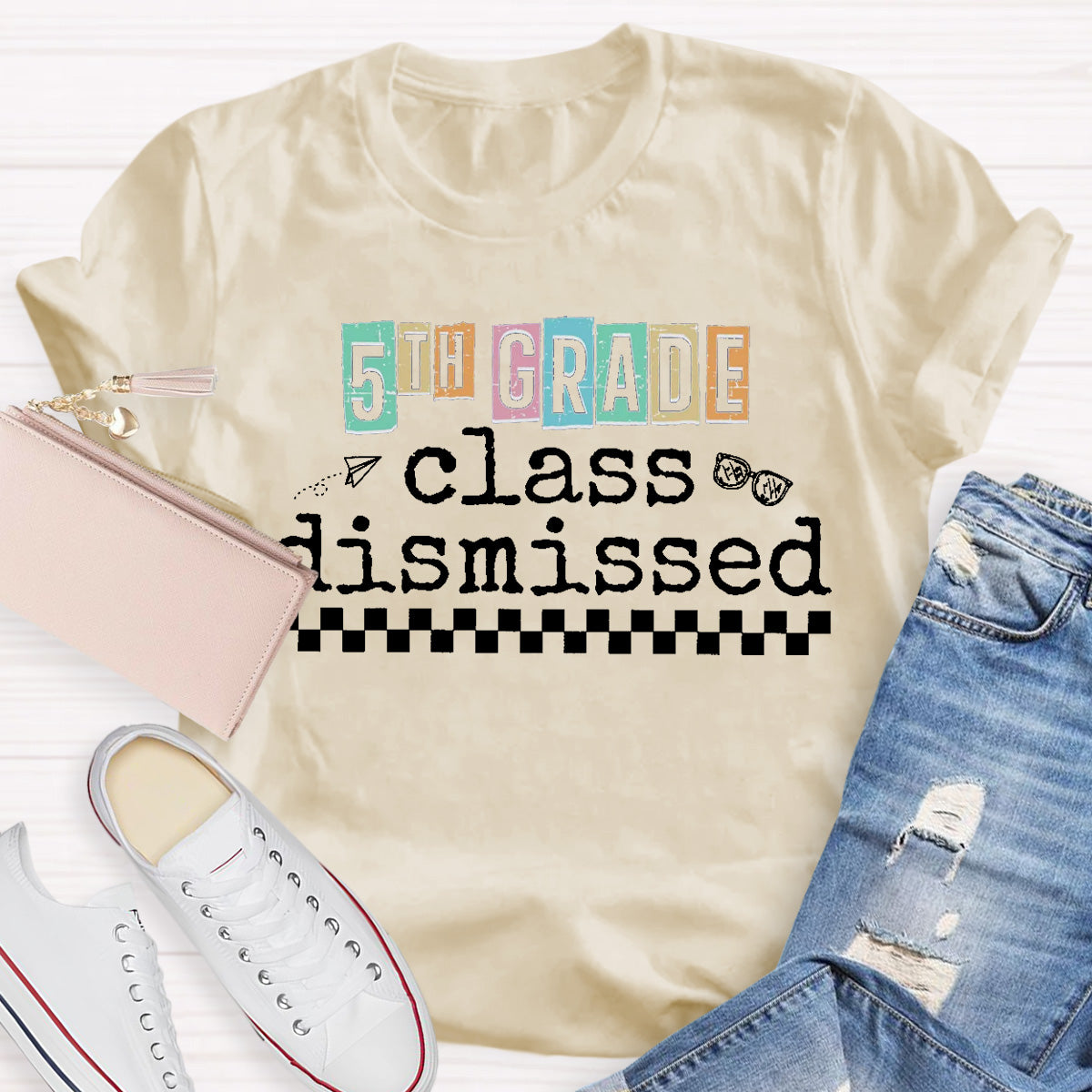 Personalized Grade Class Dismissed Teacher T-Shirt