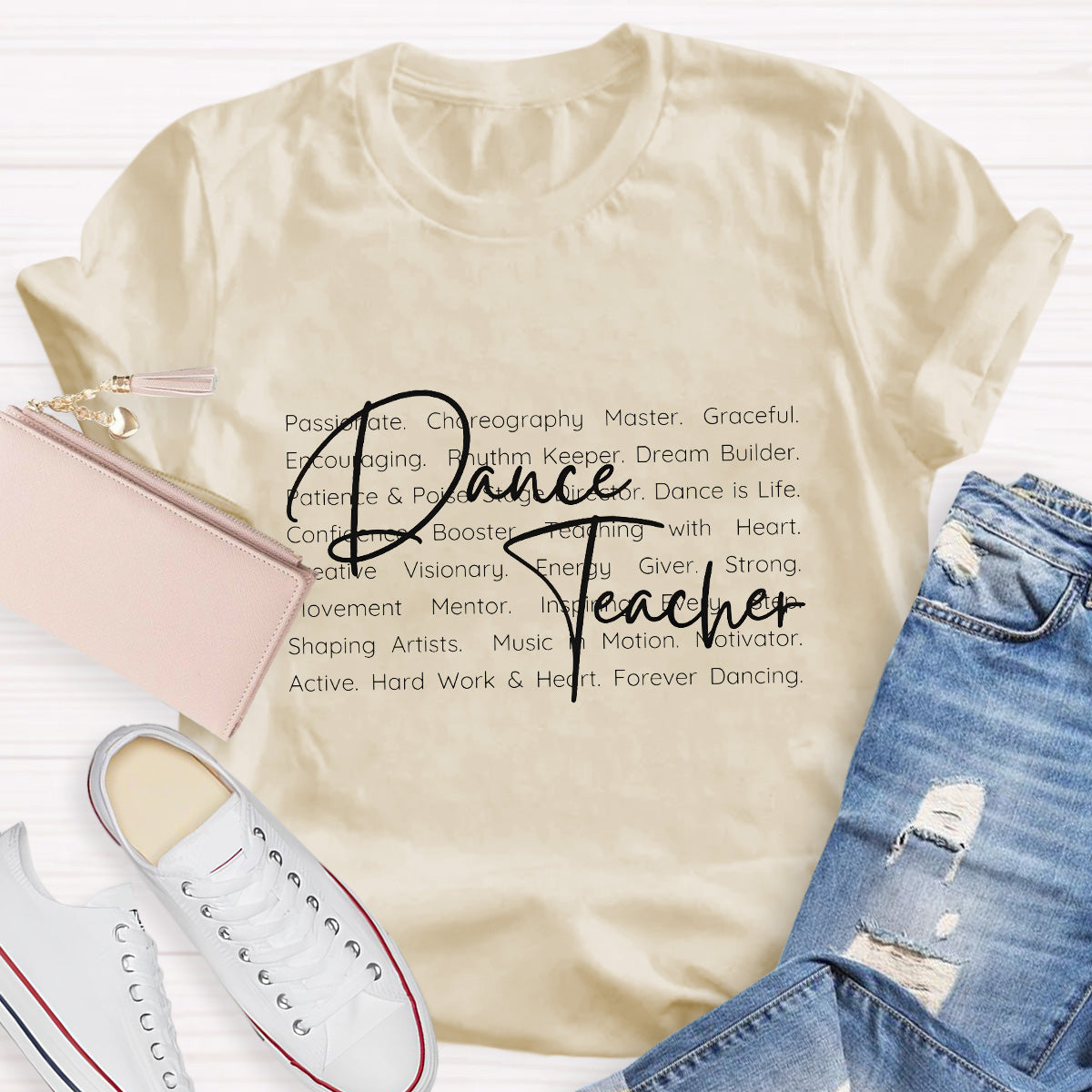 Dance Teacher Definition Hard Work And Heart T-Shirt