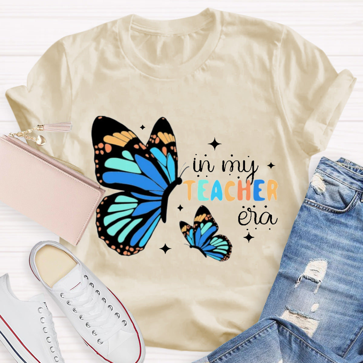 In My Teacher Era Butterfly T-Shirt