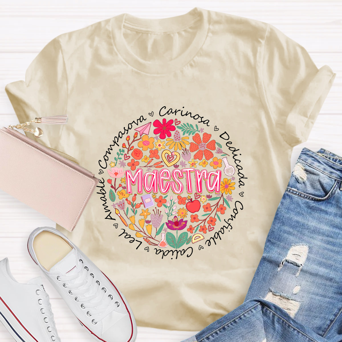 Maestra Teacher Carnosa Love T-Shirt