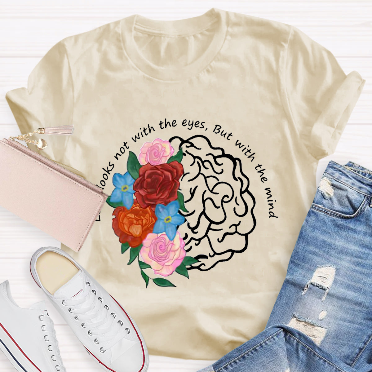 Love Looks Not With The Eyes But With The Mind Teacher T-Shirt