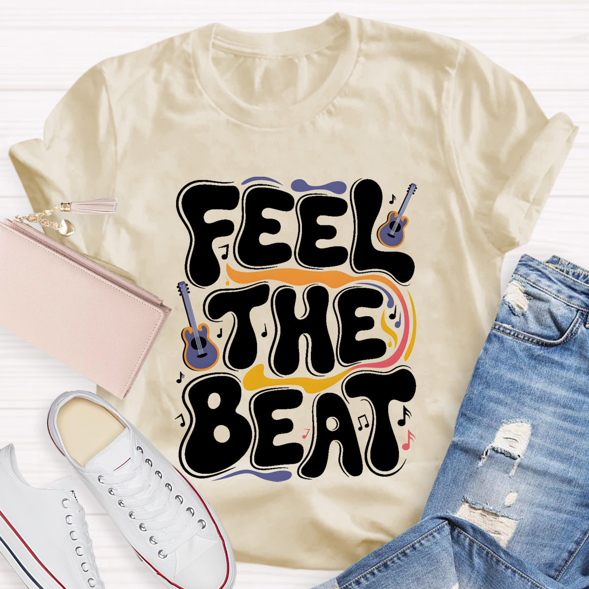 Feel The Beat Teacher T-Shirt