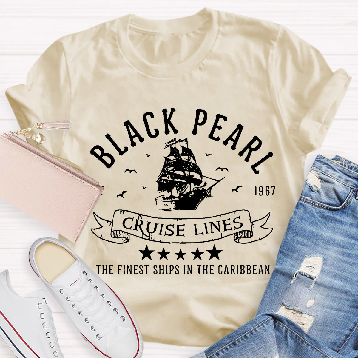 Black Pearl Cruise Lines Teacher T-Shirt